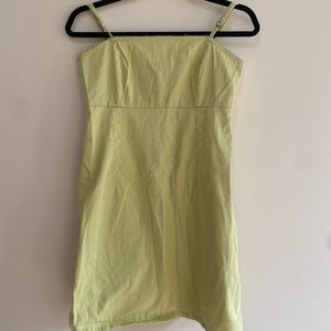 Lime Yellow Mini Dress